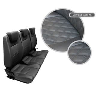 Premium High Back Seats - Full Set Diamond Black Xs Vinyl