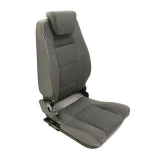 Premium High Back 2nd Row Seat - Center - Black Span Mondus