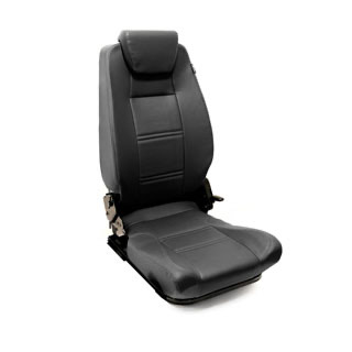 Premium High Back Seat - Left Hand Black Leather