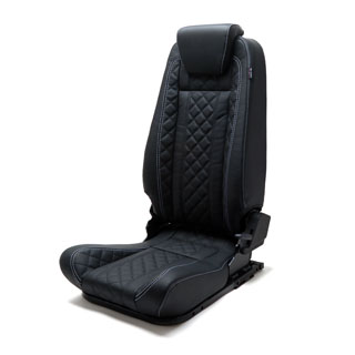 PREMIUM HIGH BACK SEAT - LEFT HAND DIAMOND XS BLACK LEATHER 