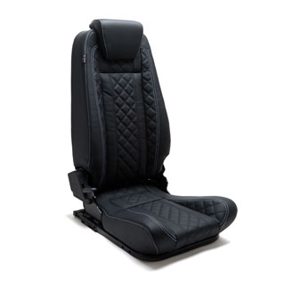 Premium High Back Seat - Right Hand Diamond Xs Black Leather