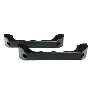 Interior Door Handle Pair - Black Aluminum