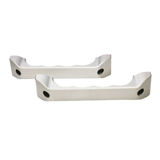 Defender Interior Aluminium Door Handle Pair - Satin Silver