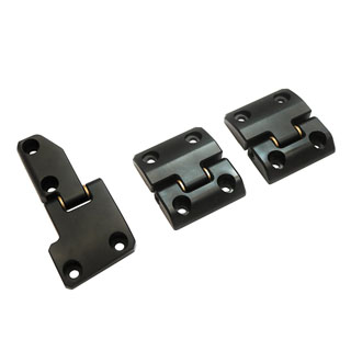 Rear Full Door Hinge Set Aluminium Black For Defender