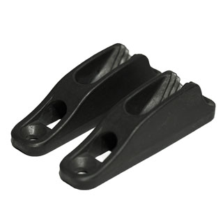 Rope Tie Down Cleats (Pair) 9mm -Black Powder Coated