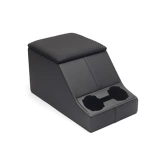 Cubby Box With Twin Cupholders Black Span Mondus