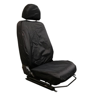 Waterproof Seat Covers Pair Front Outer Black For Defender