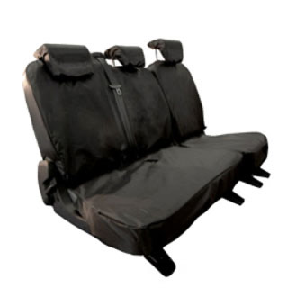 Waterproof Seat Covers 3-Seat Set 2nd Row Black For Defender