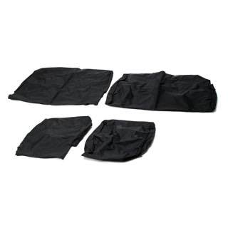 Waterproof Seat Covers Nylon 60/40 Bench Seat Black For Defender