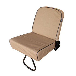 Canvas Seat Cover - Tip-Up Rear Jump Seat - Sand