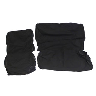 Seat Cover Canvas 60/40 Bench Seat Black For Defender