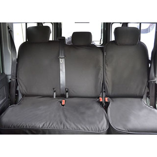 Seat Cover Canvas 60/40 Bench Seat Black For Defender