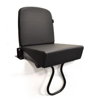 Rear Jump Seat - Black Frame -  Black Vinyl Series and Defender 1959 - 2006