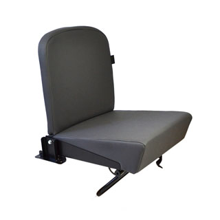 Rear Jump Seat Dark Grey Vinyl