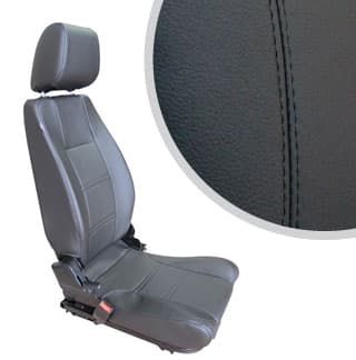 Lock &amp; Fold Rear Seat (R/H) - Black Leather