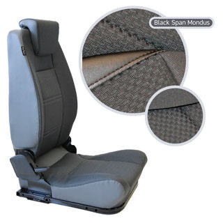 Lock &amp; Fold Rear Seat (L/H) - Black Span Mondus