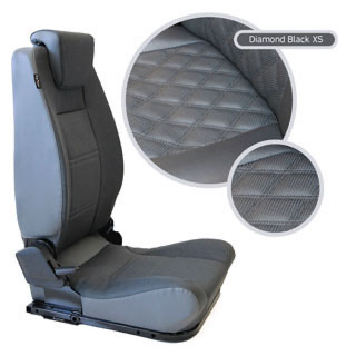 Lock &amp; Fold Rear Seat (L/H) - Diamond Black Xs