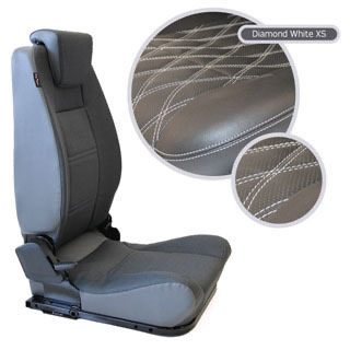 Lock &amp; Fold Rear Seat (L/H) - Diamond White Xs