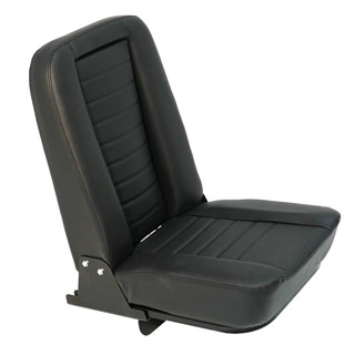Inward Fold-Up Seat - Black Leather