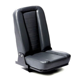 Inward Fold Up Seat - Black Vinyl