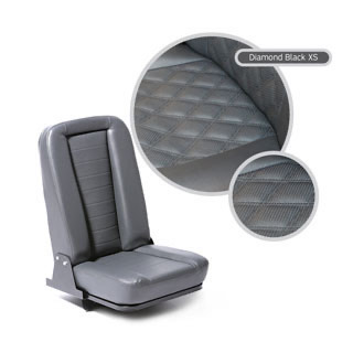 Inward Fold Up Seat - Diamond Black Xs