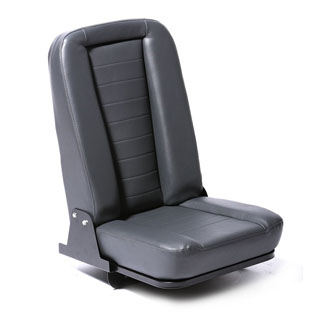 Inward Fold Up Seat - Dark Grey Vinyl