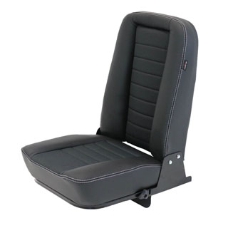 Inward Fold Up Seat - Xs 1/2 Leather Black Rack