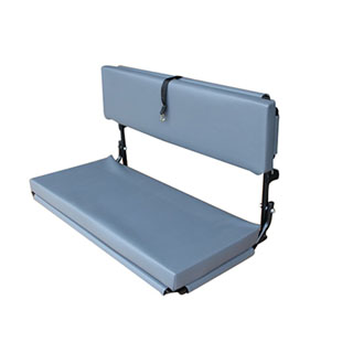 2 Man Wolf Bench  Grey Vinyl