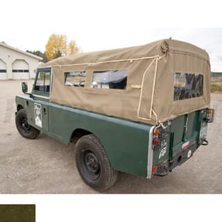 Canvas Top 110" Full With Side Windows Green