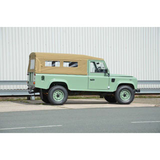 Soft Top Full With Side Windows Canvas Sand For Early Defender 110