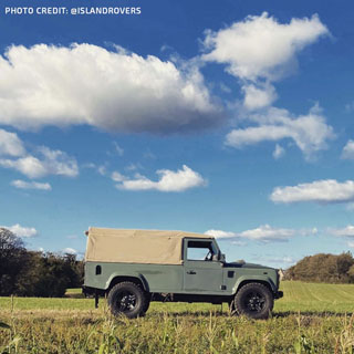 Soft Top Full No Side Windows Canvas Sand For Late Defender 110