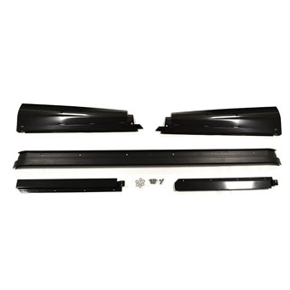 Drain Channel Kit Black Powder Coated For Defender