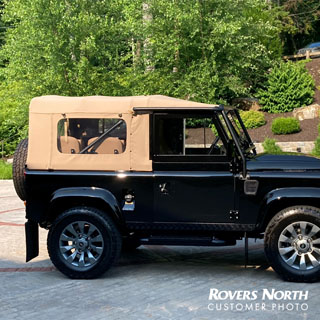 Soft Top Full With Side Windows Stayfast Sand For Defender With L188