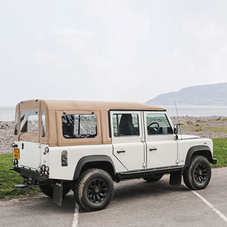 Soft Top Conversion Hood Only Stayfast Sand For Defender 110