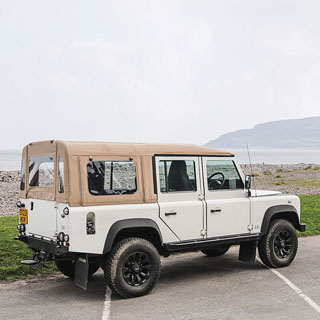 SOFT TOP CONVERSION HOOD ONLY STAYFAST SAND for Defender 110