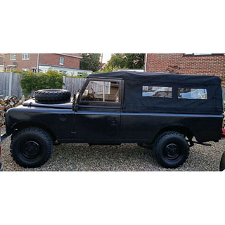 Soft Top Full With Side Windows Canvas Black For 109 Series