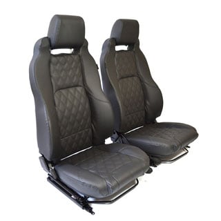 Mk-Ii Elite Seats - Diamond Black Xs Vinyl