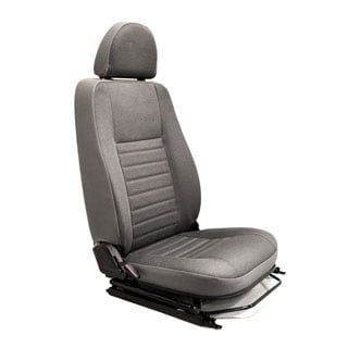 FRONT PUMA SEAT ASSEMBLY WITH ADJUSTABLE FRAME, RIGHT HAND - TWILL VINYL