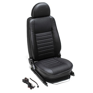 Front Puma Seat Assembly With Adjustable Frame, Right Hand - Xs Black Rack