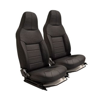 Two Seat Defender-To-Puma Style Upgrade Kit -Black Leather/Black Stitch