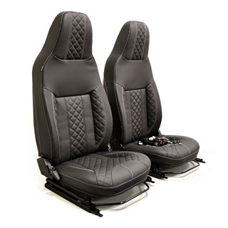 Premium Front Seat Set Puma With Heat in Diamond Xs Leather