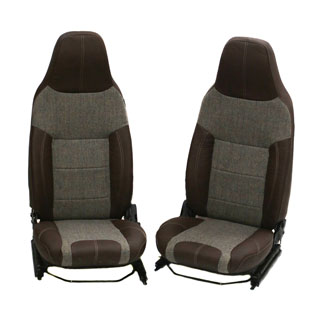 Premium Front Seat Set Puma With Heat in Harris Tweed