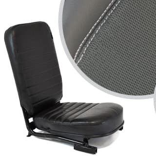 Front Center Seat - No Headrest - Xs Black Rack Half Leather