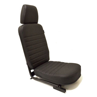 Front Center Seat - With Headrest - Black Vinyl