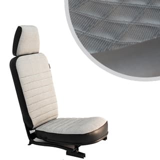 Front Center Seat - With Headrest - Diamond Black Xs