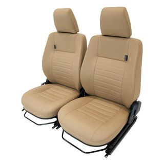 Front Seat Vinyl Pair Camel For Defender