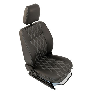 Classic Defender Heated Front Seats - Diamond White Vinyl