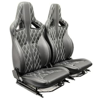 Elite Sports Seats - Diamond White Xs Vinyl