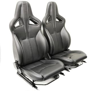 Elite Sports Seats - Xs Black Rack 1/2 Leather