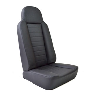2nd Row High Back Seat - Black Leather